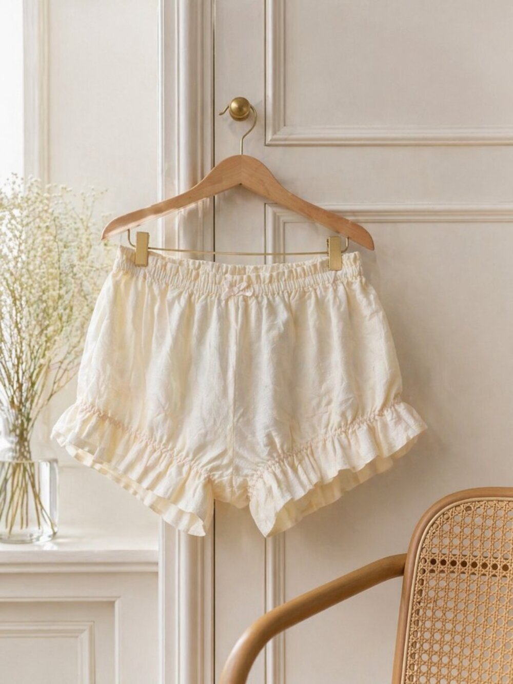 My Mum Made It Bloomer Shorts Citrine Ruffle Elastic Waist Coquette NWT M - Picture 6 of 8